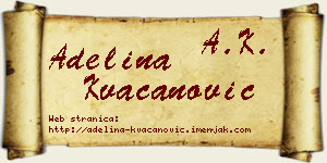 Adelina Kvačanović vizit kartica